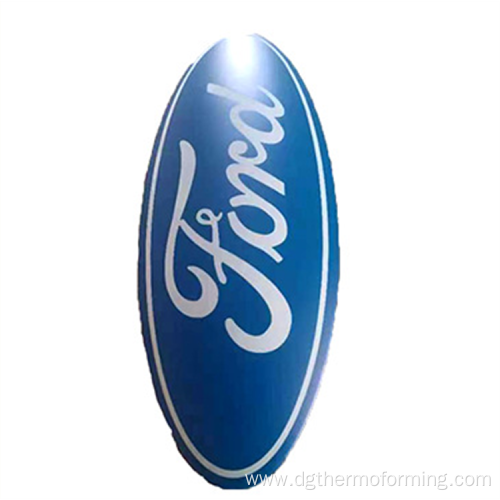 4 color printing vacuum forming 3D logo signage